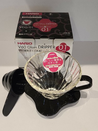 Hario v60 vdg glass - v60, vdg-01-b